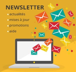 Inscription Newsletter : Recevez toutes les actus !